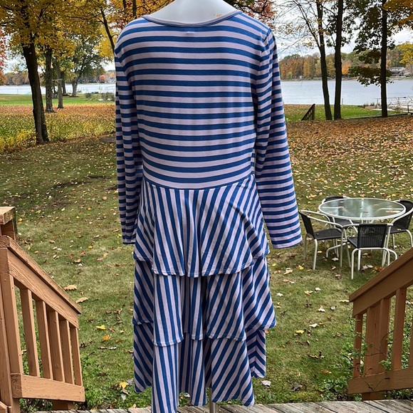 LuLaRoe fun Georgia striped dress 2XL - Picture 3 of 10